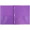 JAM Paper 9.5" x 11" Plastic 2 Pocket School POP Folders with Clasps, 6ct.